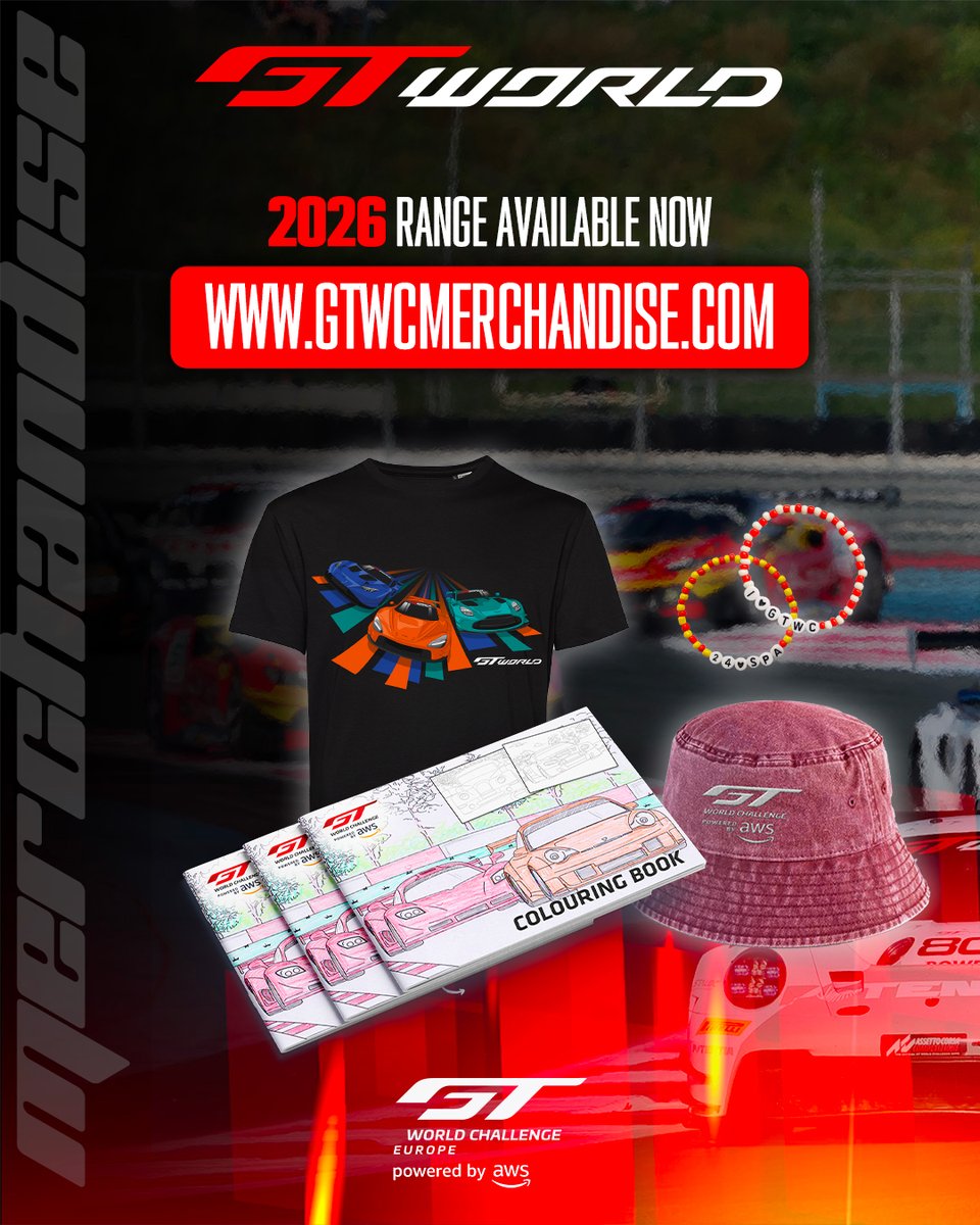 GTWorldChEu's tweet image. Get the 2026 GT World look now! 😍

Head to our bio and shop the extensive 2026 range now!

#GTWorld | #GT3 #Motorsport