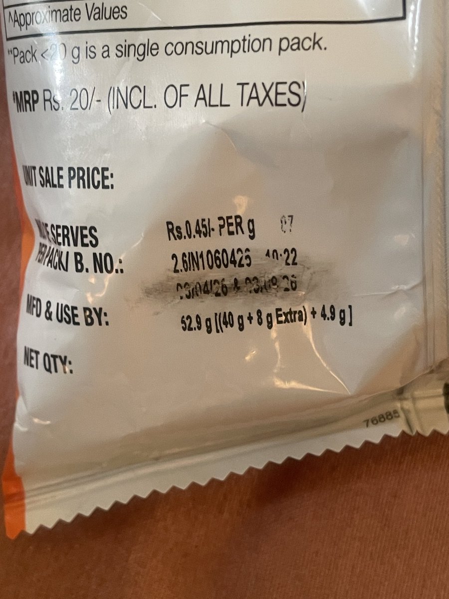 Rsb96533's tweet photo. @zeptocares even you can easily remove the date by rubbing 
this is very disappointing #zepto @zeptocares https://t.co/zW9N41uTGa
