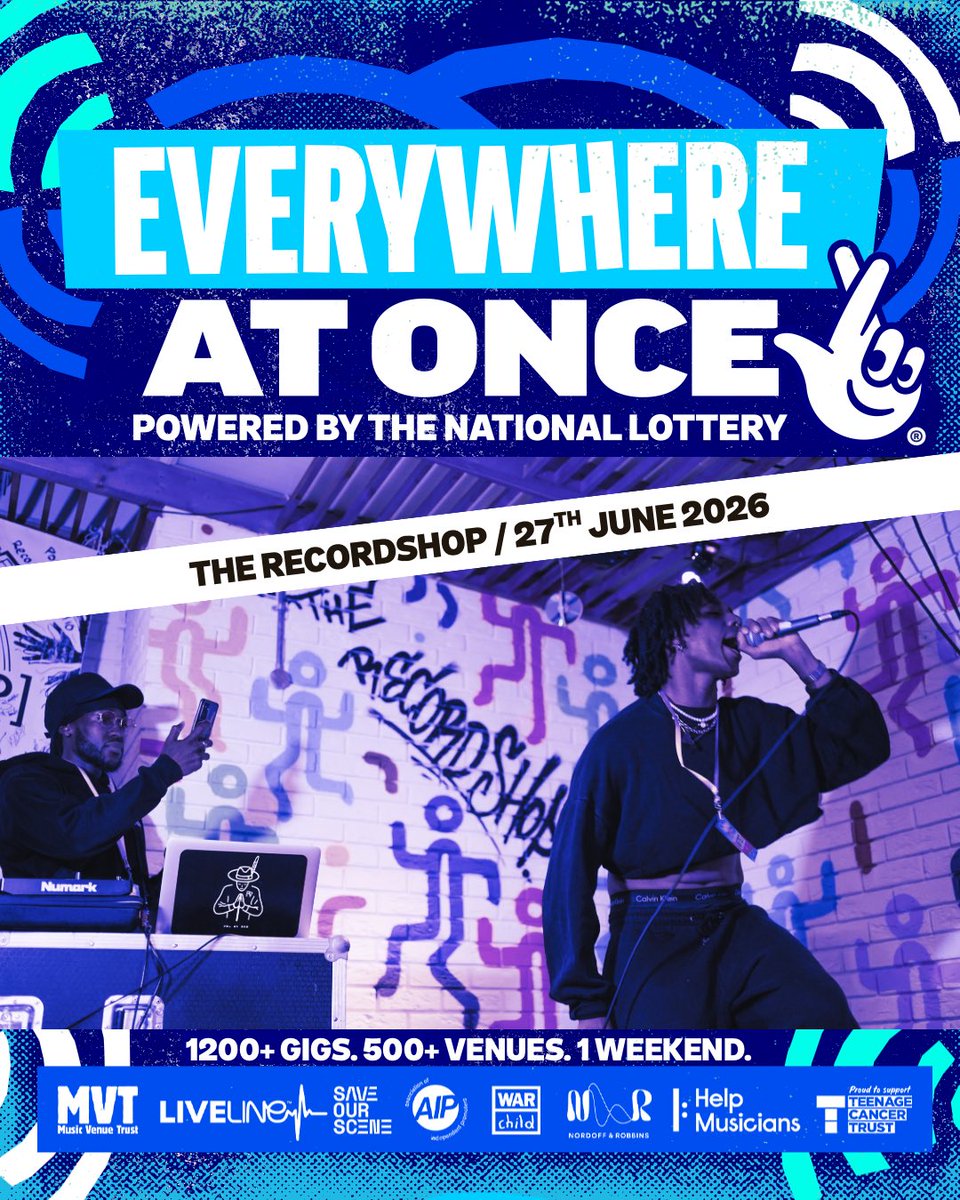 the_recshop's tweet photo. We’re so excited to be taking part in Everywhere At Once this June, powered by @TNLUK &amp; @musicvenuetrust 💙
￼
On 27 June, we’ll be showcasing four acts from 7–10PM.

Make sure you grab your ticket: https://t.co/OEEUshZ6dF

#EverywhereAtOnce #BecauseOfYou #TheRecShop #WoodGreen https://t.co/8m3asN0Ftg