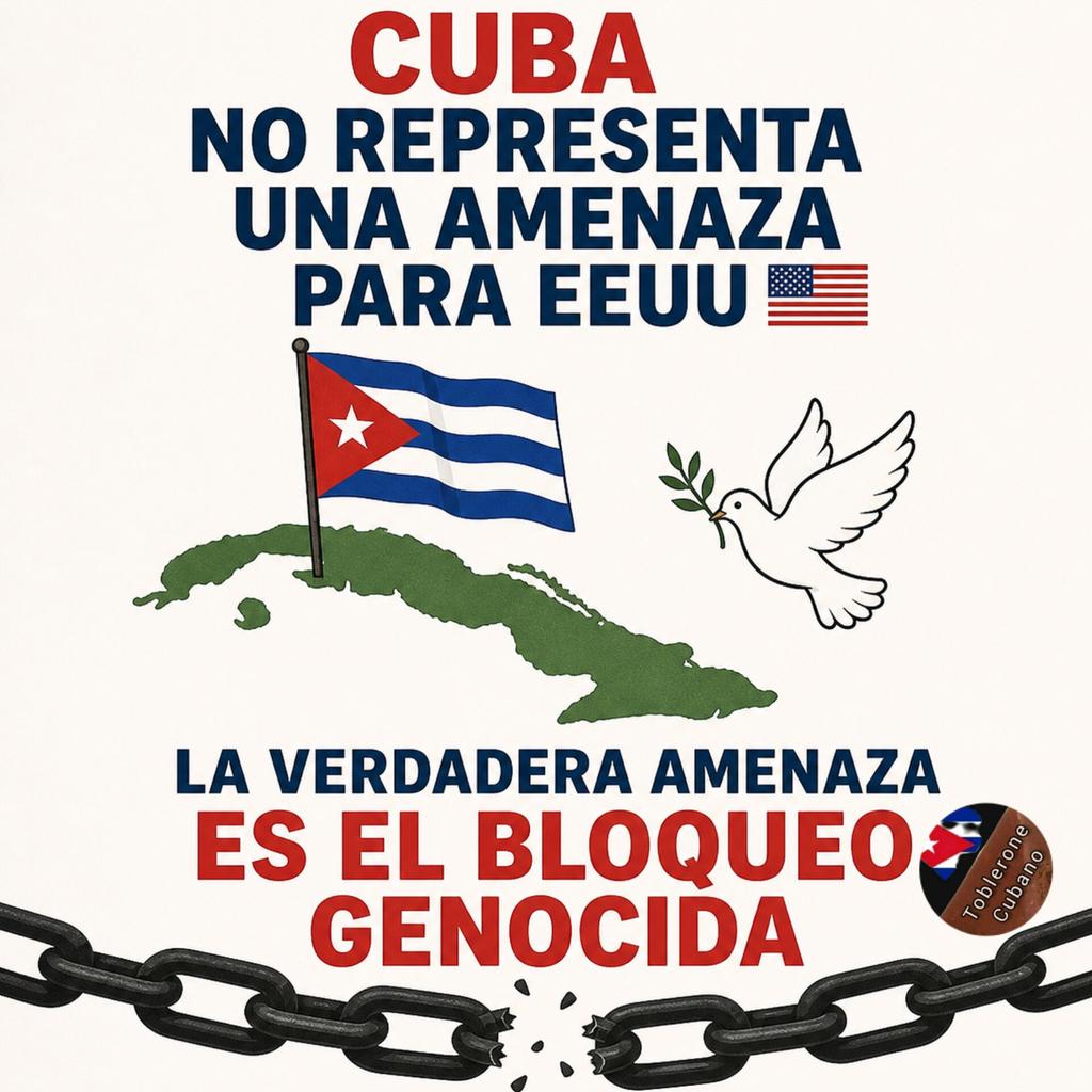 <a href="/DiazCanelB/">Miguel Díaz-Canel Bermúdez</a> Los EEUU son la verdadera amenaza para el mundo.
En #Cuba lo tenemos claro y desde aquí ratificamos que  #LaPatriaSeDefiende