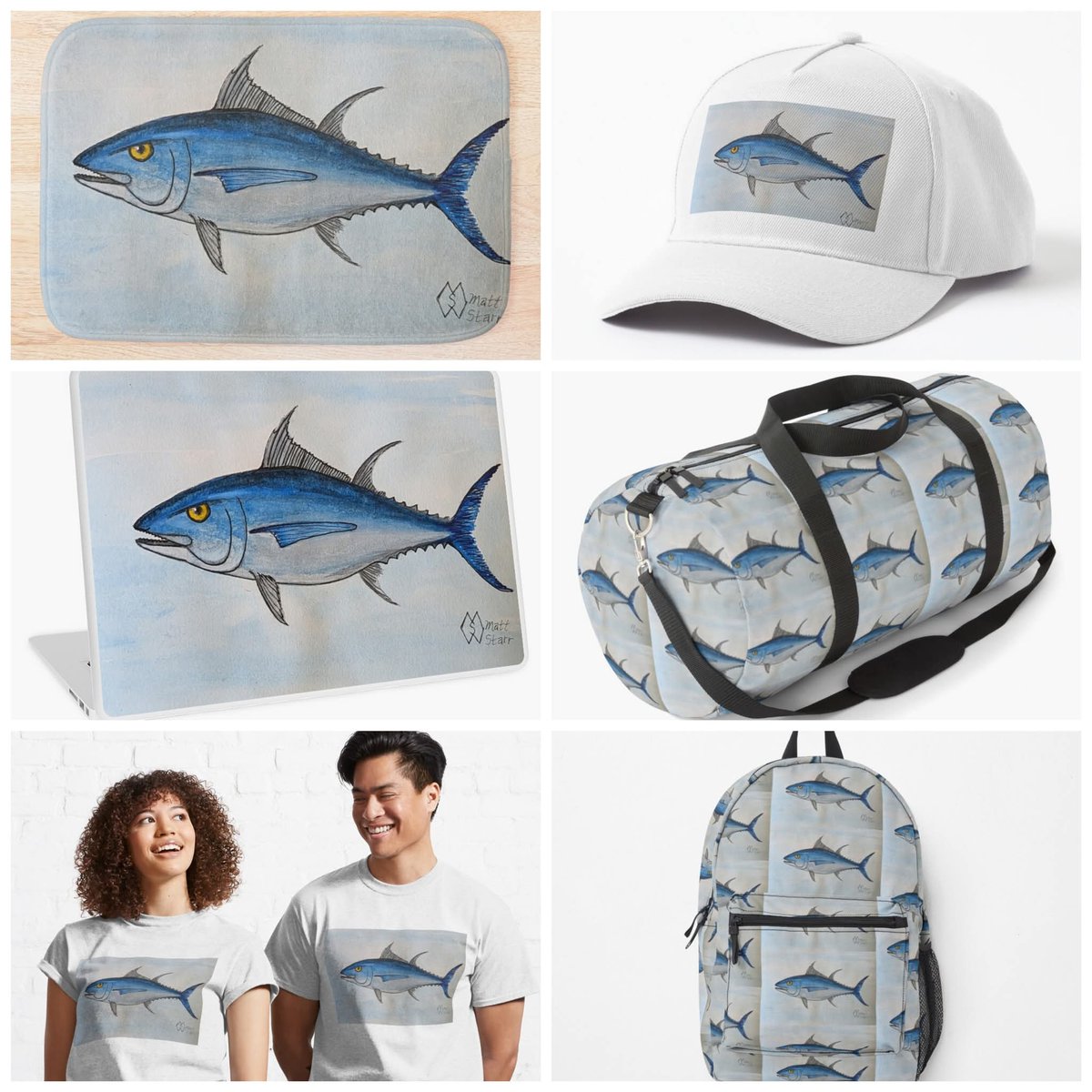 MattStarrFineA1's tweet image. May 2nd is World Tuna Day.  This is my watercolor and ink painting study of a tuna fish. redbubble.com/shop/ap/164066… 

#mattstarrfineart #tuna #fish #tunafish #seafood #art #painting #tshirts #tshirt #artistic #artwork #artlovers #ArtoftheDay #BuyArtOnline #ArtforSale