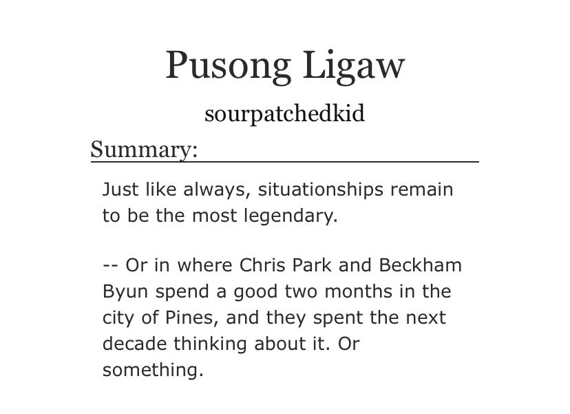 ChanBaek Filipino AU/Fic Recs tweet media