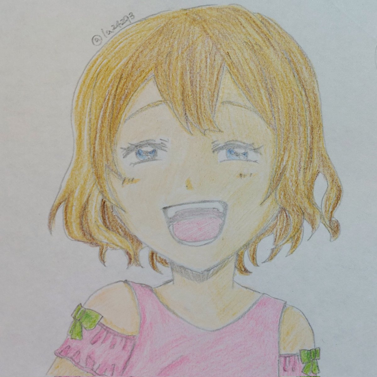 la24293's tweet photo. @CharrSurin ちゃーすりん様、はじめまして🐰
企画に参加させていただきます✨

デジタルに挑戦したいと思いつつアナログばかりです🎨まだ上半身の構図が精一杯ですが、皆さんのイラストを拝見しながら練習しています✏よろしくお願いします😊
#絵描きさん交流会 https://t.co/QR0g8el5oX