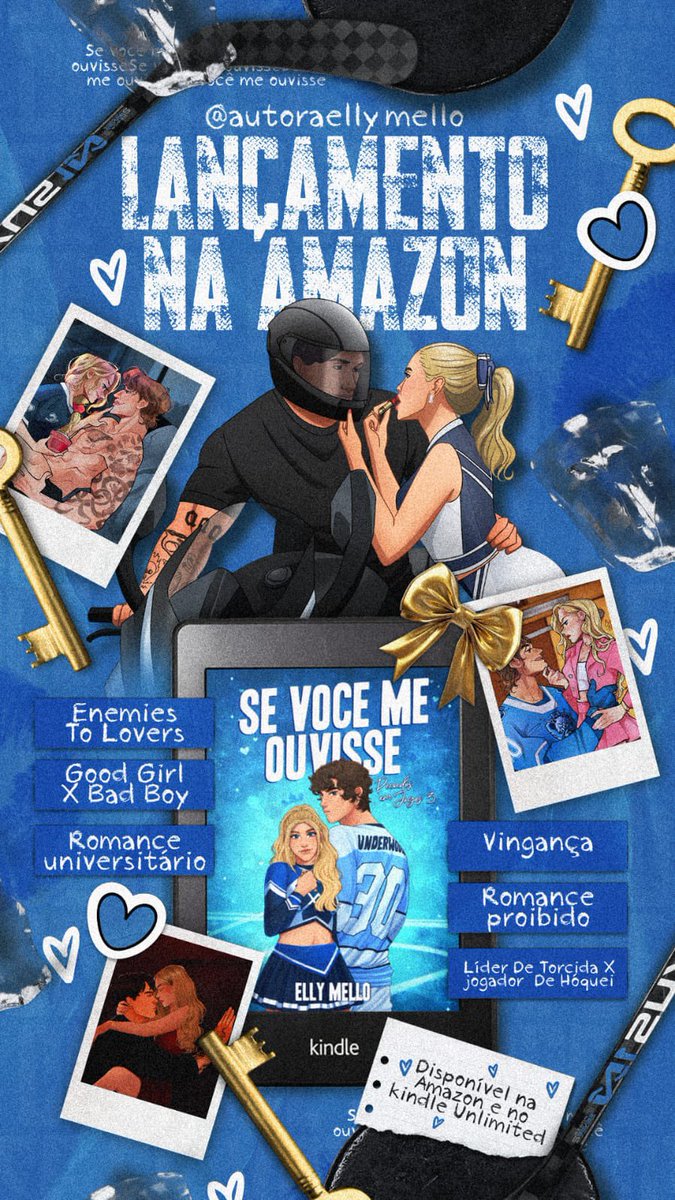 Alerta lançamento 

🤍 Enemies to Lovers
✨ Good Girl X Bad Boy
🤍 Romance Universitário 
✨ Vingança
🤍 Romance Proibido
✨ Líder de Torcida X Jogador de Hóquei 

amzn.to/4cV5FC0