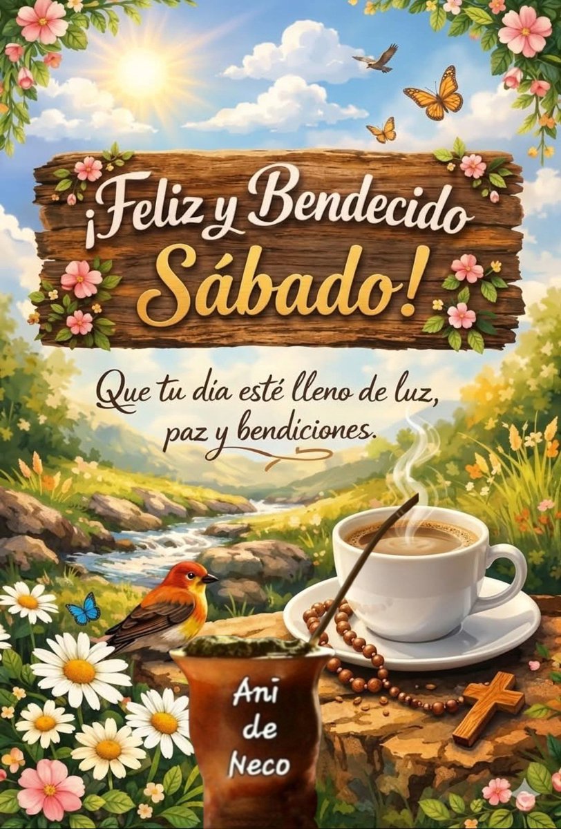 necoani33192511's tweet image. #BuenosDías queridos #amigos  #FelizSábado
Más allá de las adversidades, qué disfruten de un #hermoso y bendecido día, es ÚNICO e IRREPETIBLE 
Abrazo 🤗 a #todos !!!!!