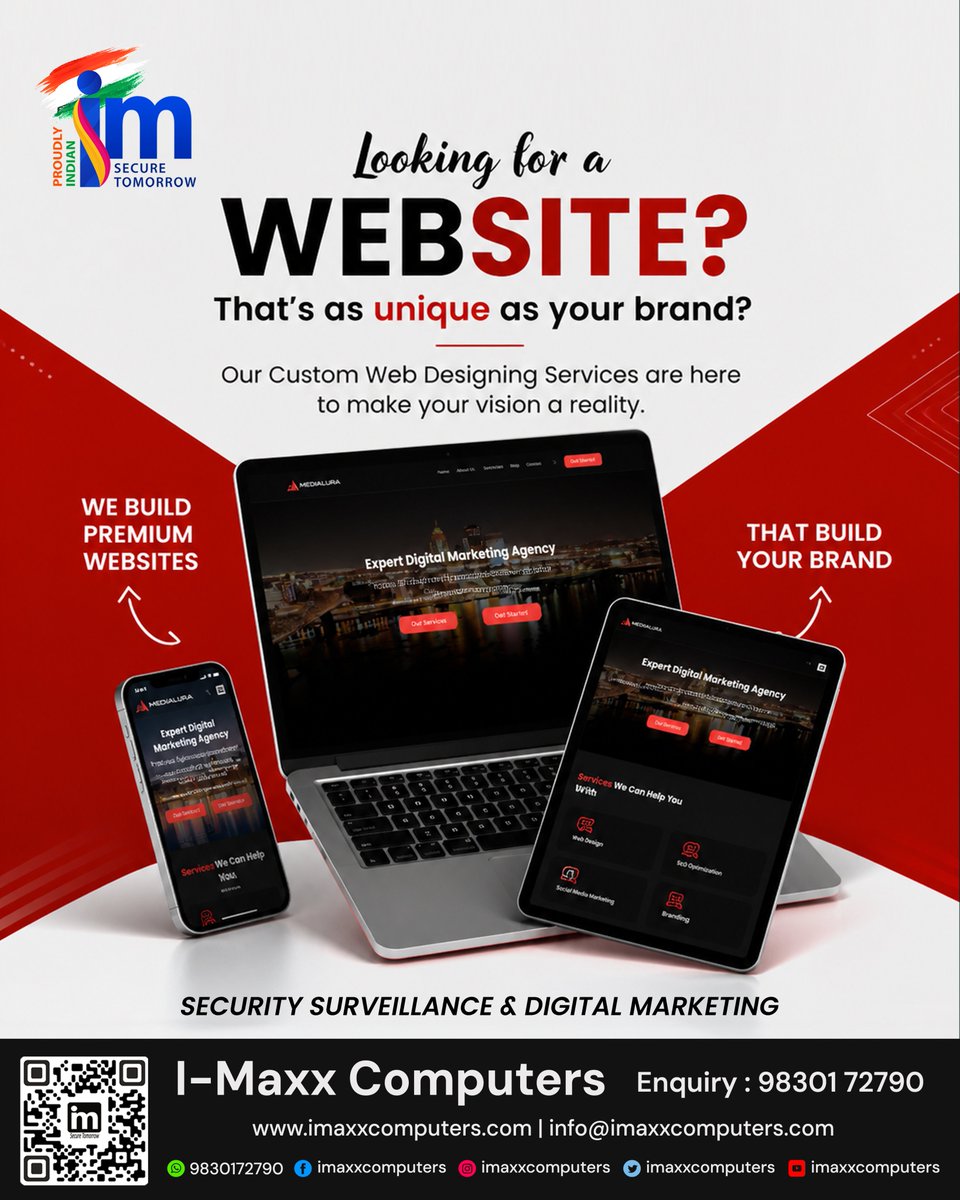 imaxxcomputers's tweet image. 💻 From startups to established brands — we turn your vision into a powerful digital presence.

📞 Enquiry: 98301 72790
🌐 imaxxcomputers.com
📧 info@imaxxcomputers.com

#WebsiteDesign #WebDevelopment #DigitalMarketing #BusinessGrowth #CustomWebsite  #ImaxxComputers