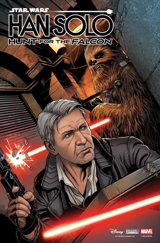 GalaxieStarwars's tweet image. La mini série Star Wars Han Solo Hunt for the Falcon de George Marston sortira chez @paninicomicsfra en fin d'année 2026.

#GalaxieSW 
galaxie-starwars.com/t13415-star-wa…

#StarWars #panini #PaniniComics #Comics