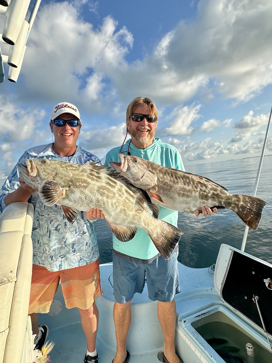 KeyWestTed's tweet photo. 🎣 Grouper Season = Game On 🎣

20 Minutes. 2 Groupers. Let’s Go.

🎣 First drop… fish on
🐟 Limit in record time
🔥 Bonus round with a monster amberjack

And then we kicked back and enjoyed the ride.

Hard to beat days like this.

You Should Be Here,
🐓KWT🐓 https://t.co/ONpnz17nLk