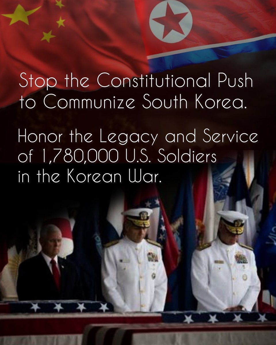 Ooooojeon's tweet image. 1,780,000 American heroes fought communism in Korea. Don’t let it return through South Korea’s Constitution. Honor their sacrifice — Stop the Red Takeover NOW.

#ForgottenWar
#NeverForget
#AntiCommunist
#Freedom
#DefendSouthKorea
#WegoTogether
#1point78Million