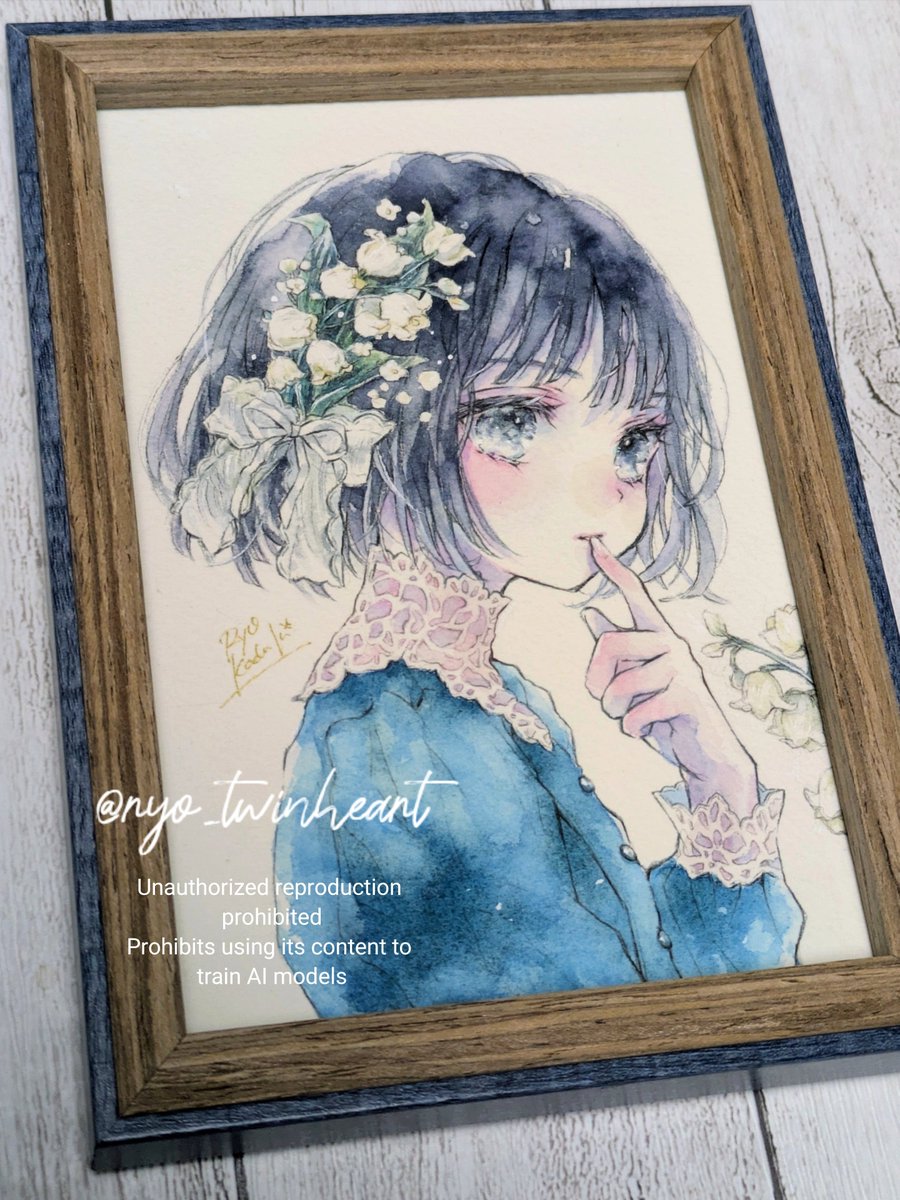 【香月 稜】4/15-19「アネモネの鉢」展◆ジュンク堂原画棚 tweet media