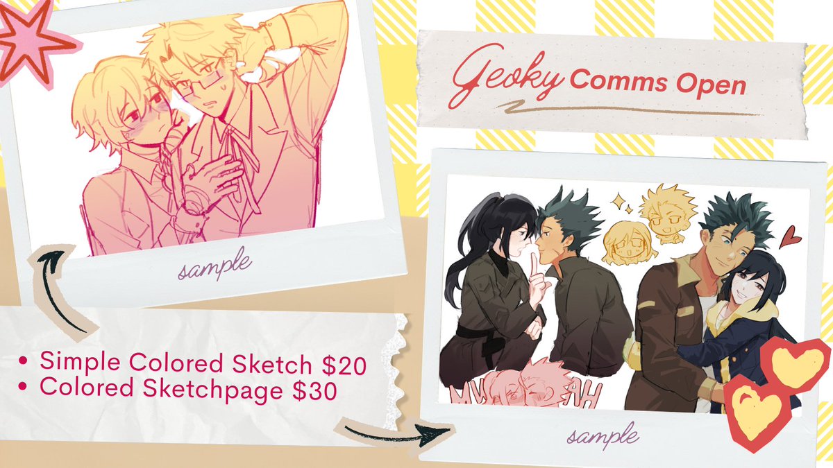 geoky's tweet photo. ⭐️ge0ky commissions open⭐️
my comms are back again! 🔗 below 😌👇

rts appreciated 🫶 https://t.co/dbaYh8cSjy