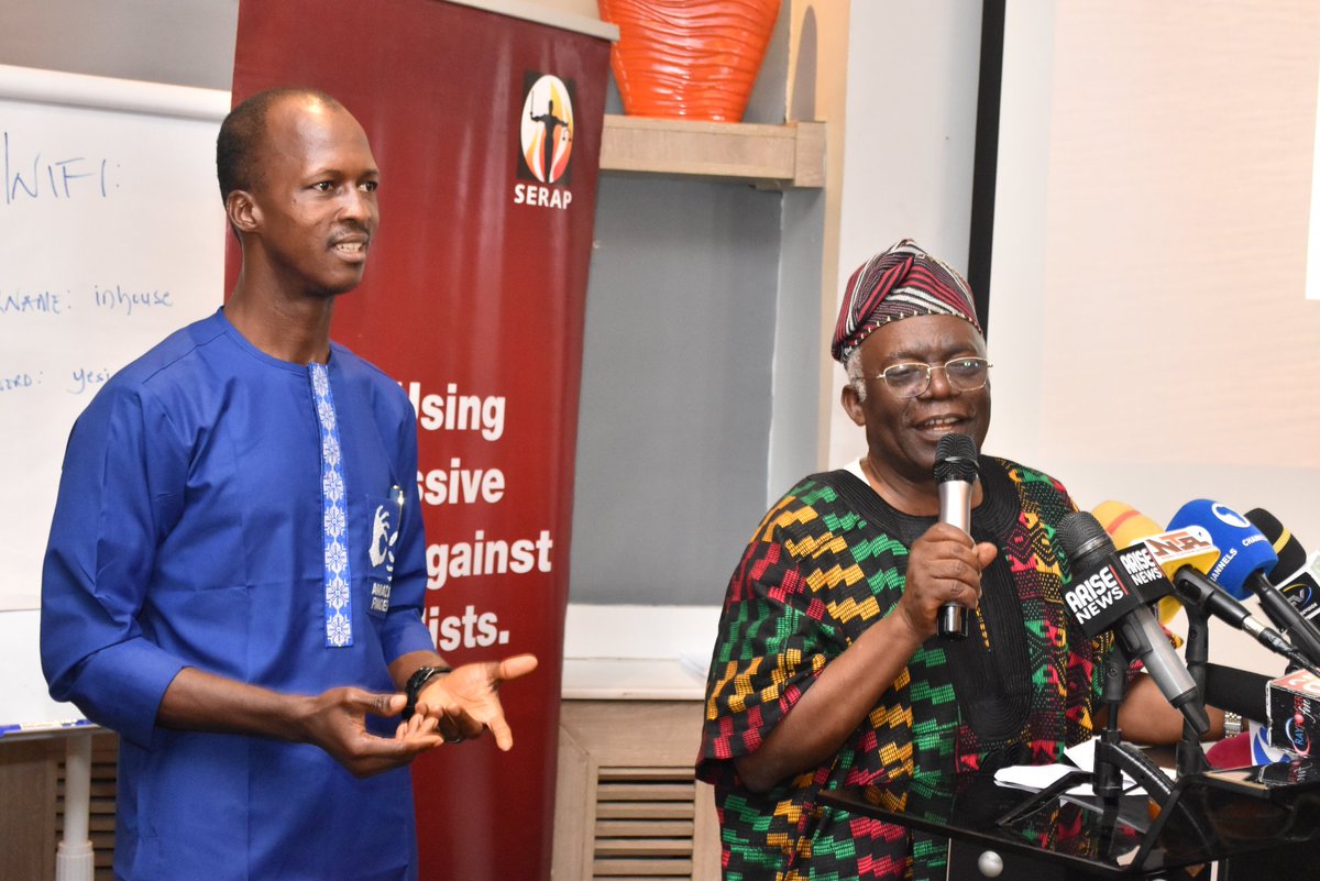 SERAPNigeria's tweet image. #HappeningNow: To commemorate this year's #WorldPressFreedomDay , SERAP, in partnership with the Nigerian Guild of Editors (NGE), is currently hosting a press conference on:
“The Role of the Media in Promoting People’s Rights, Accountability, and Access to Justice amid Growing