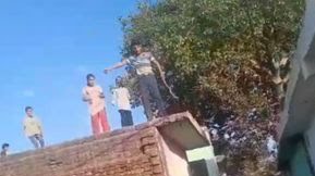 SurajKrBauddh's tweet photo. Attack on a dalit girl's wedding. 😡

THAKUR CASTE HINDUS attacked relatives of a DALIT FAMILY in UP's Sambhal during wedding procession of a girl for playing songs of Ambedkar. Many are injured.

All casteist goons must be arrested without any delay. This is just cowardice. https://t.co/P2EcG5oWVE