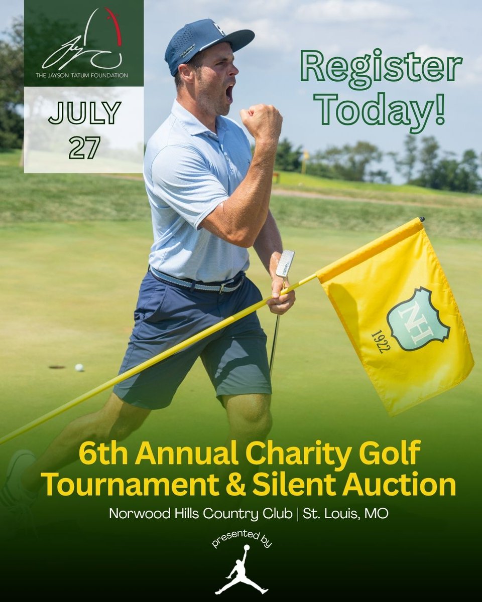 supportjtf's tweet photo. Get ready to tee off for a good cause! Join Jayson and friends for the 6th Annual JTF Charity Golf Tournament, presented by @jumpman23. Space is limited so don’t miss out. Register at https://t.co/jl7VWQs7hI. 
#Golf #JTFGolf2026 #CharityGolf #GolfforGood https://t.co/dcM9hhdaBX