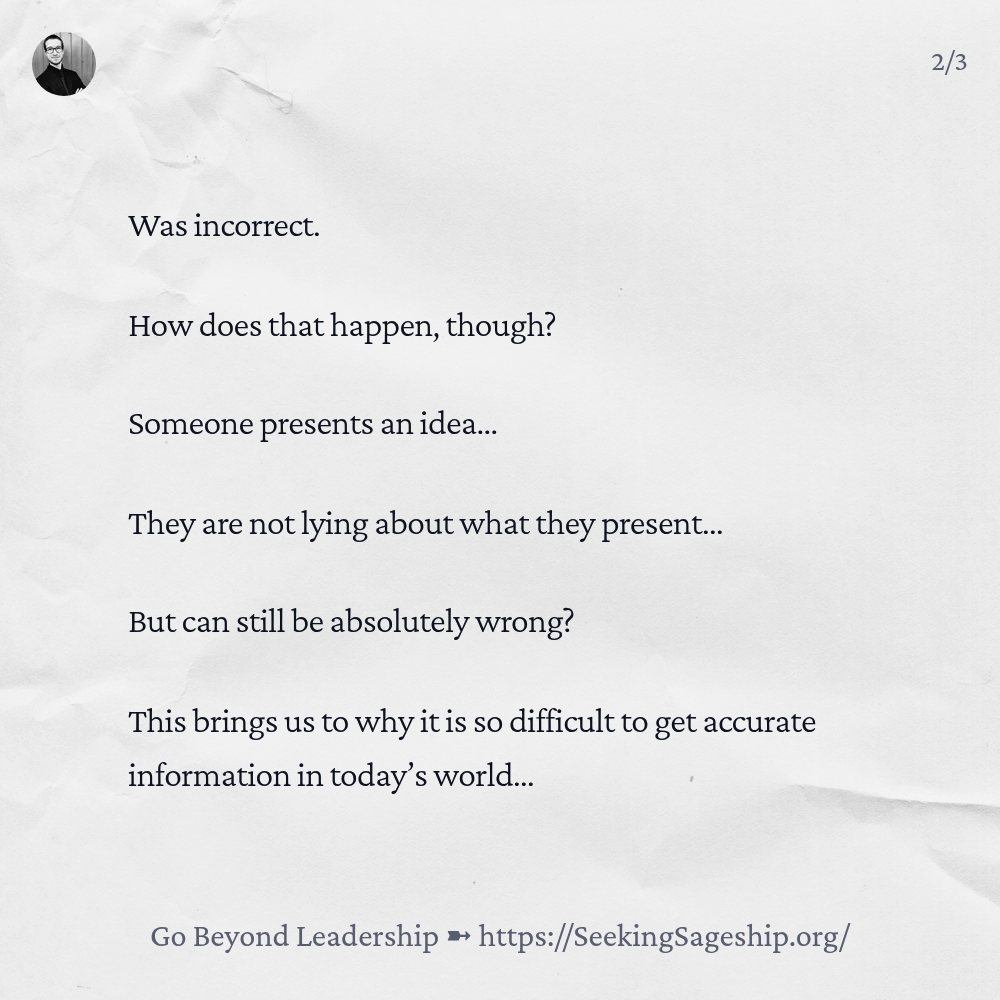 YourGuideCody's tweet image. From Yesterday's Article: Causation, Correlation, Consequences, Chains, And Truth - Why It Is So Difficult To Get Accurate Information

#Science #Goals #Truth #Success #Growth #Leadership #Sageship #Psychology #Potential