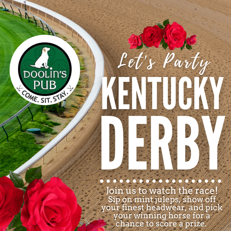 doolinspubME's tweet photo. 🏇 It’s Derby Day at Doolin’s!

Join us today for our Kentucky Derby Party—big hats, cold drinks, and all the race day excitement 🍻

Grab your crew, pick your winner, and let’s run for the roses… Doolin’s style! https://t.co/H5kW0SgTQK