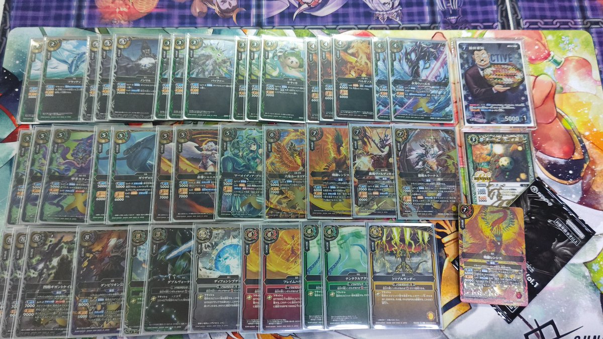 バトルスピリッツ公認大会スタンダード。優勝した株木君のデッキです
