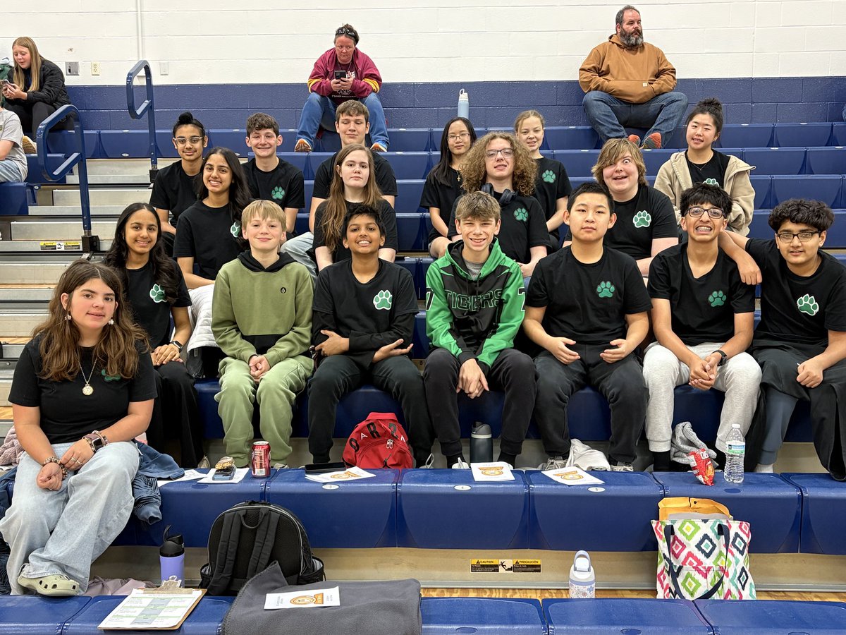 AndEnglishYMS's tweet photo. YMS Academic Teams are competing at area this morning. Let’s go, Tigers!  @YorktownMS https://t.co/rHgO9mM5uo