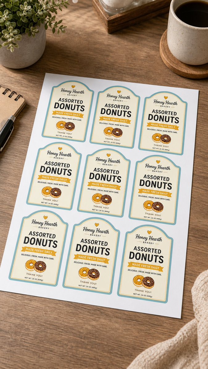 Wanyinhuang's tweet image. Watch custom bakery box seal stickers go from sheet to shelf-ready
#customlabels #productlabels #smallbusinesspackaging #labelstickers #packagingideas