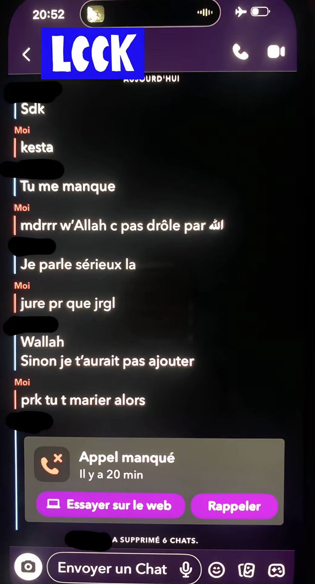 Imagine la femme que tu marie elle envoie ce genre de message PUTINNNN