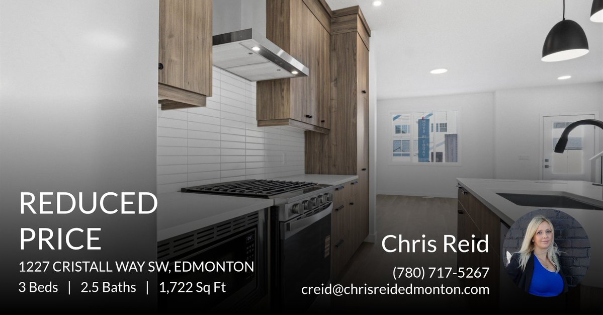 ChrisReidEdm's tweet image. 📍 Reduced Price 📍 This recently reduced home at 1227 Cristall Way Sw in Edmonton won't last long, so, don't wait to set up a showing! Reach out here or at (780) 717-5267 for more information!

#edmontonliving #edmonton #edmo... homeforsale.at/1227_CRISTALL_…