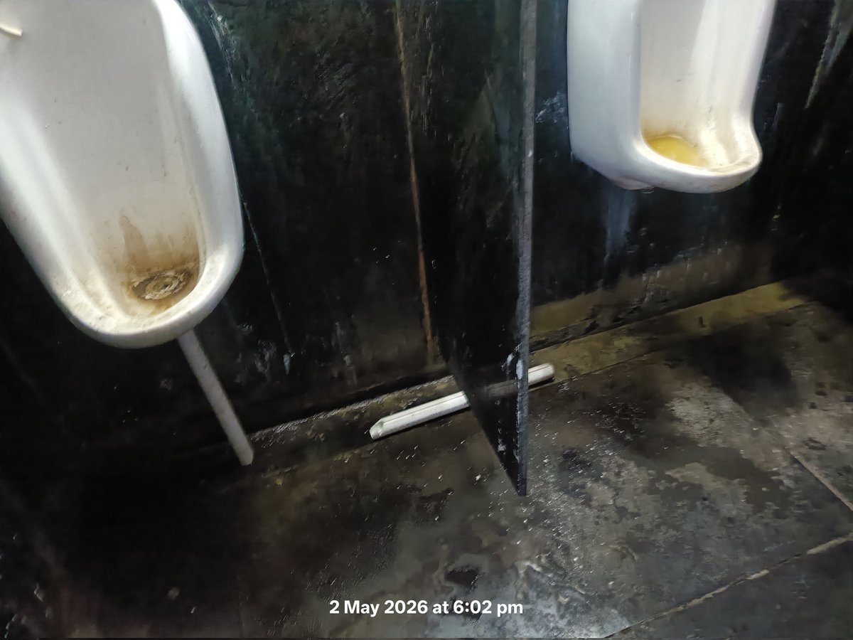 azhar4in's tweet photo. This is unacceptable! 😡 The state of these urinals is truly disappointing. @ADRARAIL @RailMinIndia @RailwaySeva, please look into this! We deserve cleaner facilities. 🚽🤢
At Adra Platform 3 Near GRP office.
 #CleanlinessMatters 
@SwaachBharat @CleanIndiaWatch @cleanindiatech https://t.co/6kbf0mWi1s
