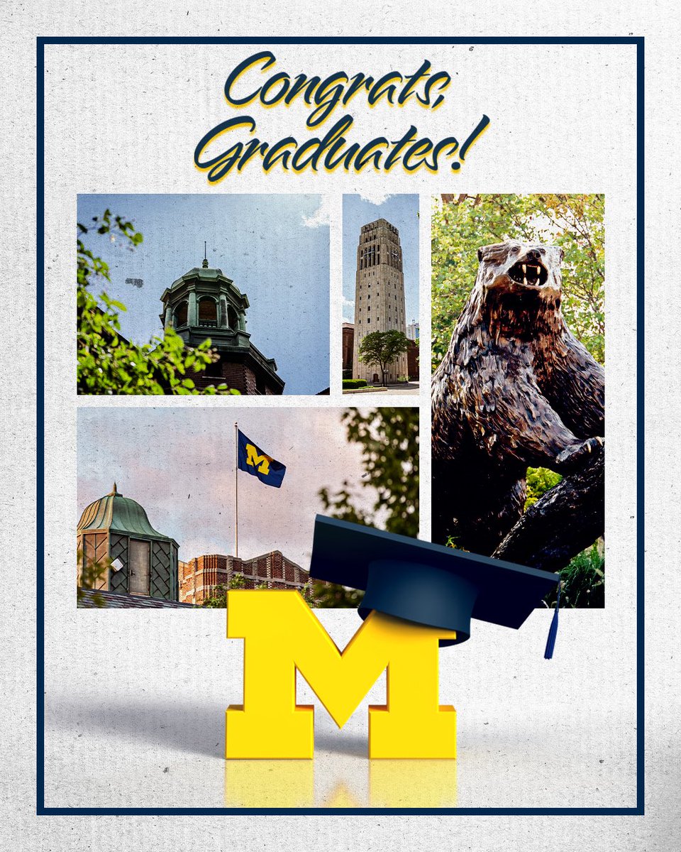 umichbball's tweet photo. Congratulations to all @UMich graduates! Forever Go Blue! https://t.co/4iFG0l5MYt