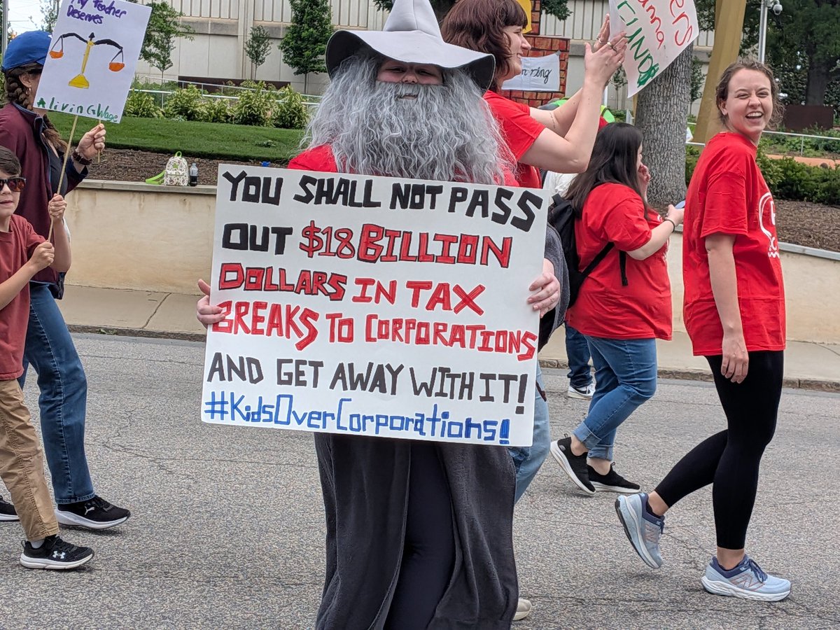 drhoades140's tweet photo. On Fridays we wear red
and self-advocate 

#NCTeachersRally2026 https://t.co/QXHxo2DAJH