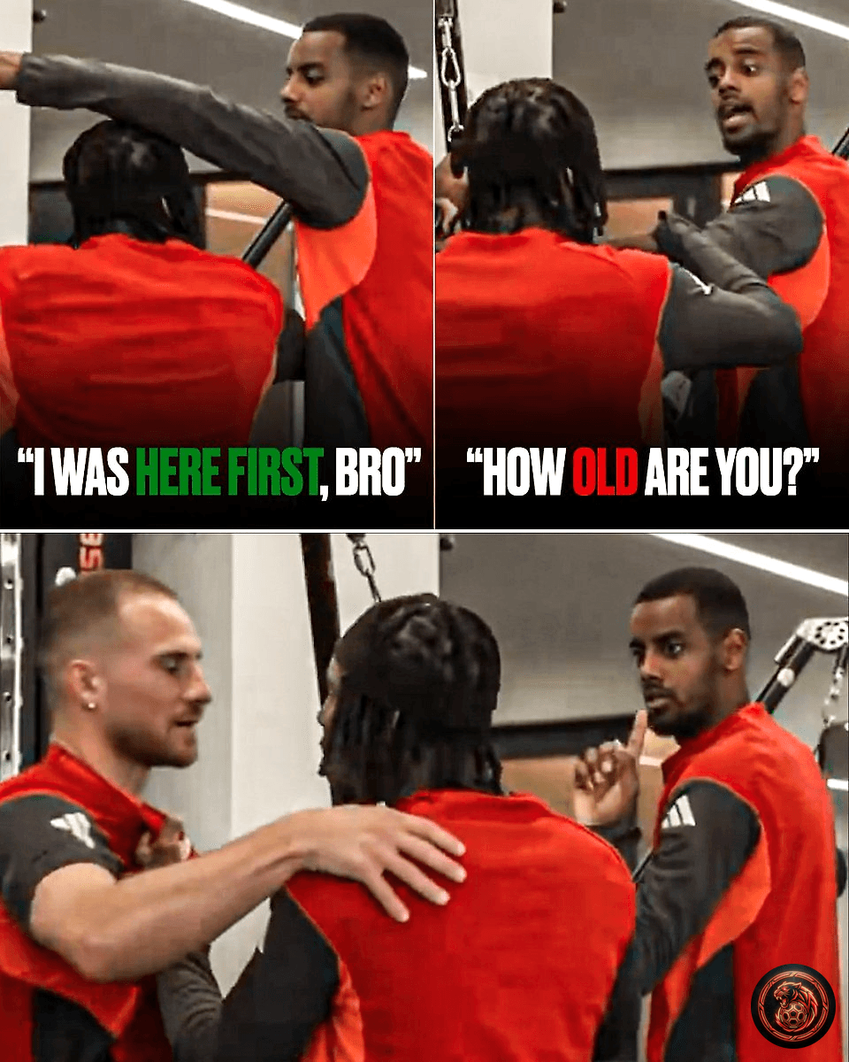 FootballGoalFC's tweet image. 🚨 𝗕𝗥𝗘𝗔𝗞𝗜𝗡𝗚  

Alexis Mac Allister steps in as a peacemaker after Frimpong and Isak clash over gym equipment! 👀  

Could this be a sign of rising tensions in the squad? What’s the vibe like in training? 🤔  

#FootballDrama #TeamSpirit #SquadGoals