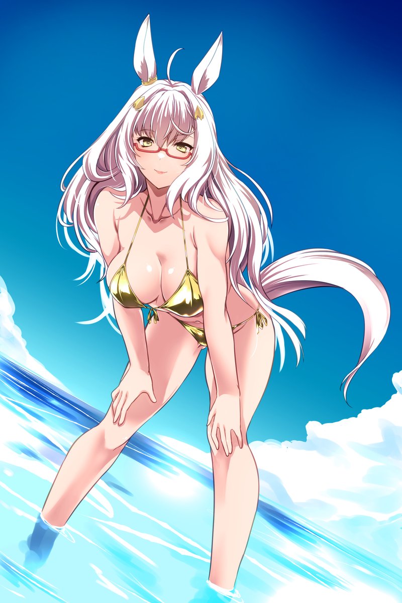 Д◎) イベ ビワハヤヒデ
水着だからセーフ!!(ナニガ? 