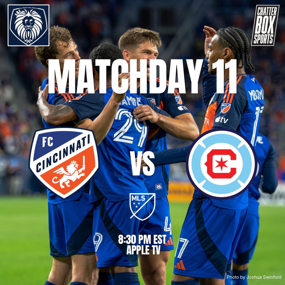 FC Cincinnati are still chasing their first road win of the season⚔️

🔶FCC are 5-1-1 in Chicago historically
🔷Unbeaten in last 4 matches
🔶Bucha could make his 100th appearance for the club

Final score predictions in the Windy City?

#AllForCincy #FCCincy