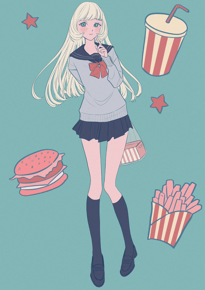 Koi773683584850's tweet image. #illustration
#OC
#イラスト
ハンバーガー🍔