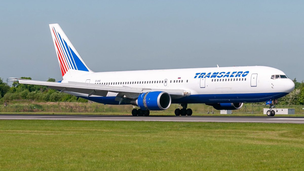 n194at's tweet image. Transaero Airlines 
Boeing 767-3P6ER EI-UND
MAN/EGCC Manchester Airport
May 13, 2008
Photo credit Peter Hulse 
#AvGeek #Airline #Aviation #AvGeeks #Boeing #B767 #Transaero @manairport #Manchester