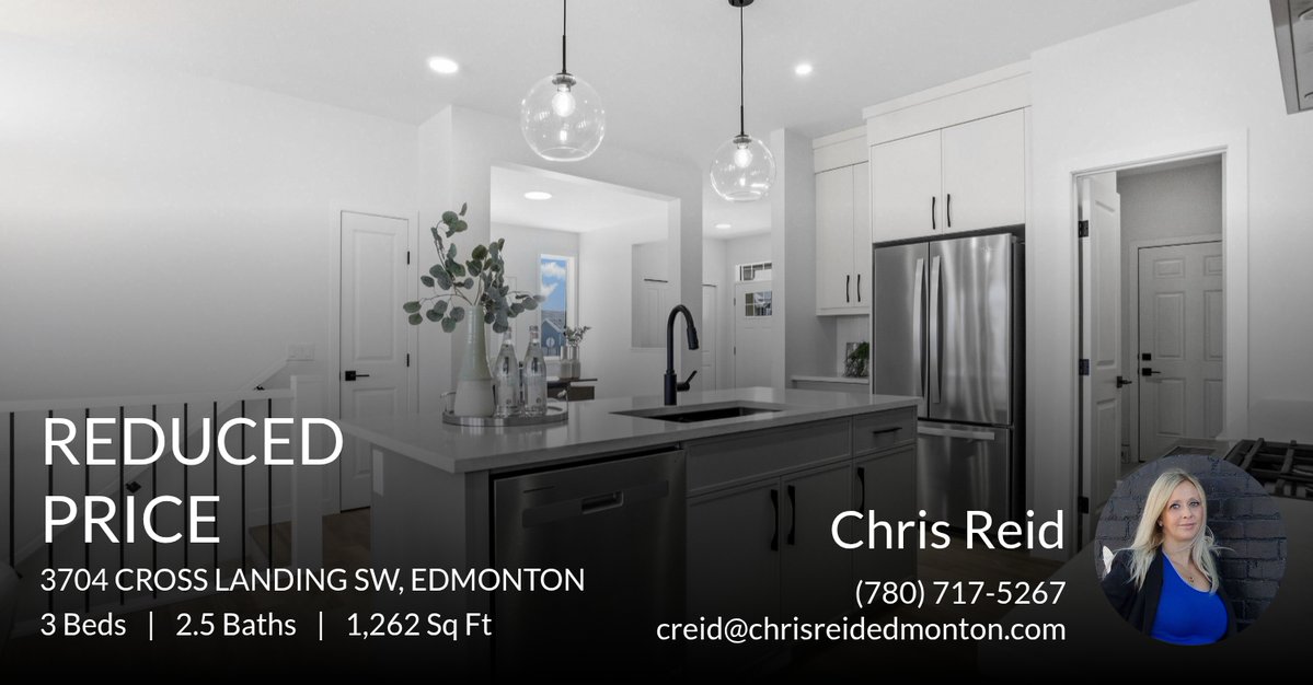 ChrisReidEdm's tweet image. 📍 Reduced Price 📍 This recently reduced home at 3704 Cross Landing Sw in Edmonton won't last long, so, don't wait to set up a showing! Reach out here or at (780) 717-5267 for more information!

#edmontonliving #edmonton #edmo... homeforsale.at/3704_CROSS_LAN…