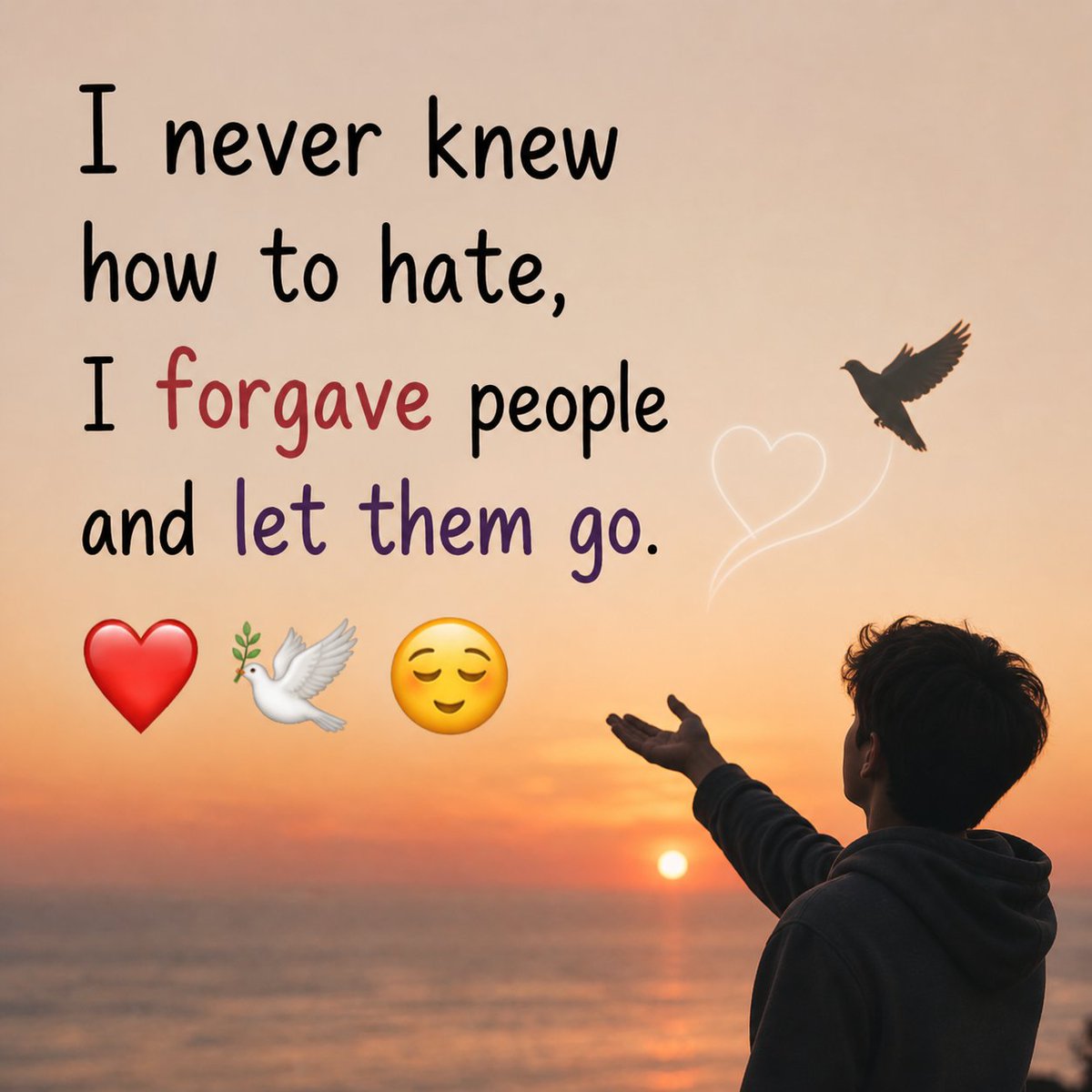 FaironGaming's tweet image. Forgiveness is the best form of love. It takes a strong person to say sorry and an even stronger person to forgive. 🕊️
#Peace #Motivation #Growth