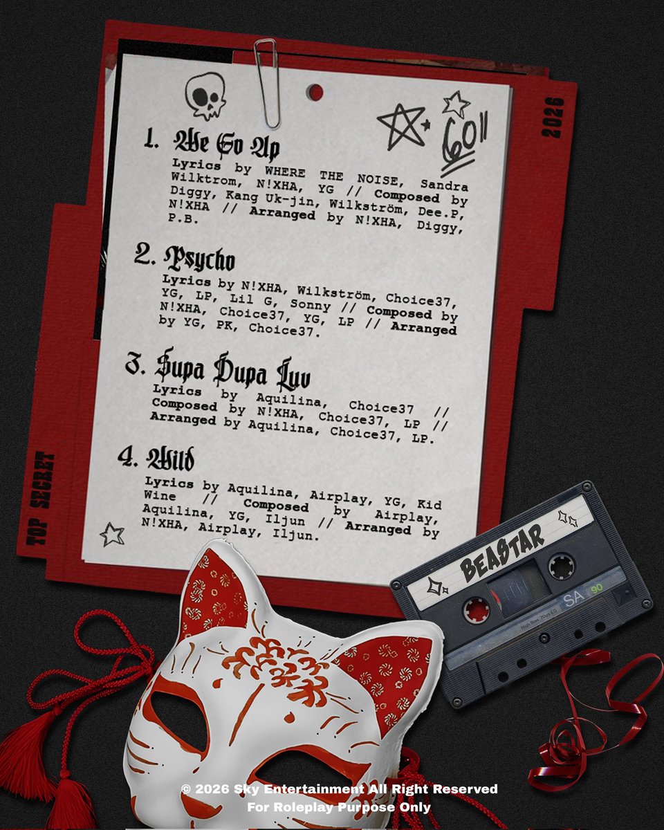 WeBEASTAR's tweet image. ️️ ️️
️️ ️️
️️ ️️
기밀 해제.

베일에 싸인 트랙리스트 공개.
이제, 선택은 당신의 몫입니다.
— BEASTAR 💫

#비스타  #BEASTAR #트랙리스트 #앨범공개 #TRACKLIST #KPOP #데뷔
️️ ️️
️️ ️️
️️ ️️