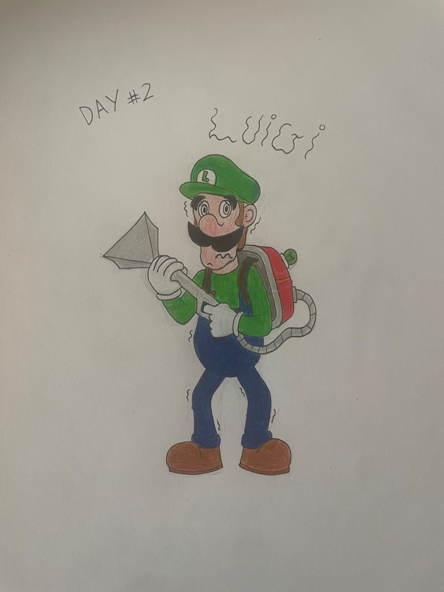 emilien301's tweet image. Super May-ro drawing chalenge day 2: Luigi

I decided to draw him with his iconic poltergust from Luigi Manshion

#mario #luigi #nintendo