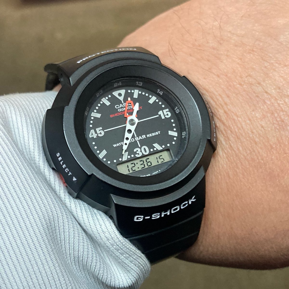 hetax_film's tweet image. 今日のお供はG-SHOCKのAW-500-1Eでした。 #gshock #腕時計