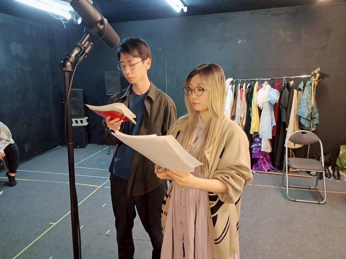 sady3kappa's tweet photo. #たすいち #魔族会議2026 
15ステ目、Bチーム千穐楽ご来場いただいた皆々様、誠にありがとうごさいました😌✨✨
明日はいよいよ大千穐楽、魔族達の会議もあと一回！有り難いことに満席の予定となっておりますので、ご予約頂いてる皆様はお早めのご来場を何卒よしなに！
敢えて稽古場写真。懐かしいね。 https://t.co/UlXpNn4enJ
