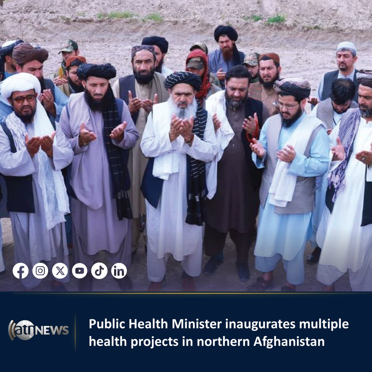 ArianaNews_'s tweet image. The Ministry of Public Health said on Saturday that Minister Noor Jalal Jalali inaugurated several health projects worth nearly 300 million AFN during his visit to the country’s northern zone.

Read more: tinyurl.com/yatrtmra

#ArianaNews #HealthProjects #NorthZone