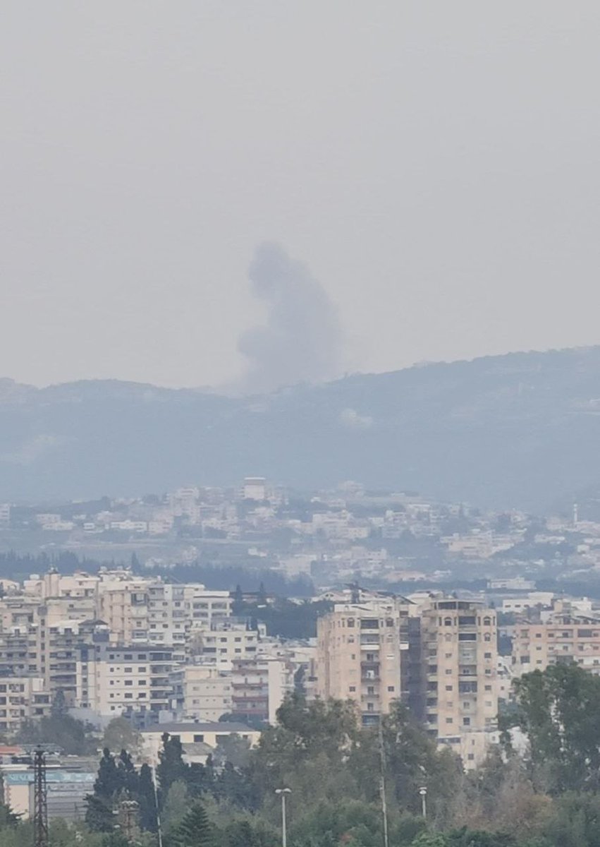 Palestine1news's tweet image. Israeli occupation aircraft launch raids on towns and areas in southern #Lebanon: Kfar, Yater, and Majdal Selm.