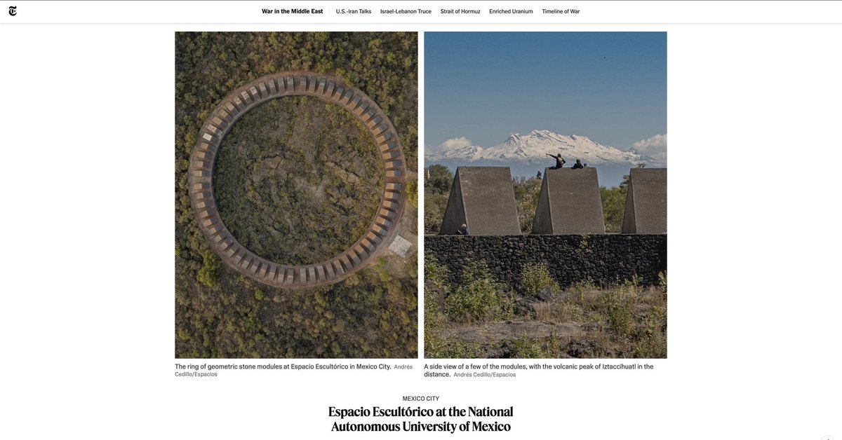 _pavelin's tweet photo. Es un honor formar parte de una publicación en 

The New York Times (T Magazine).
El artículo “Nine Artists on the Gardens They’ll Never Forget” 

Agradecido de ser parte de esta selección y de contribuir a una conversación que vincula arte, memoria y paisaje.

@tmagazine https://t.co/39SeUgfmGT