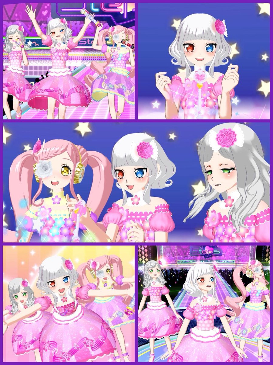 家族のマイキャラと🫶

このコーデのスカートだけテカリバグ私の方はなってなくて残念😂撮りたかった～💦