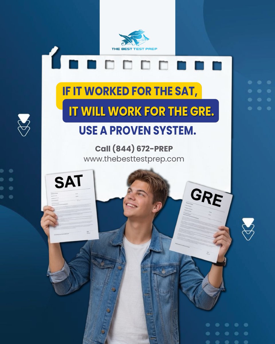 TheBestTestprep's tweet photo. Real progress comes from consistency—not starting over.  (Part - 2)

From SAT to GMAT, one proven system. One team that gets how you learn.

Level up faster. Contact The Best Test Prep: https://thebesttestprep.com844-672-PREP
.
.
.
#TestPrep #SATPrep #ACTPrep #GREPrep #GMATPrep https://t.co/PXyc77thCF