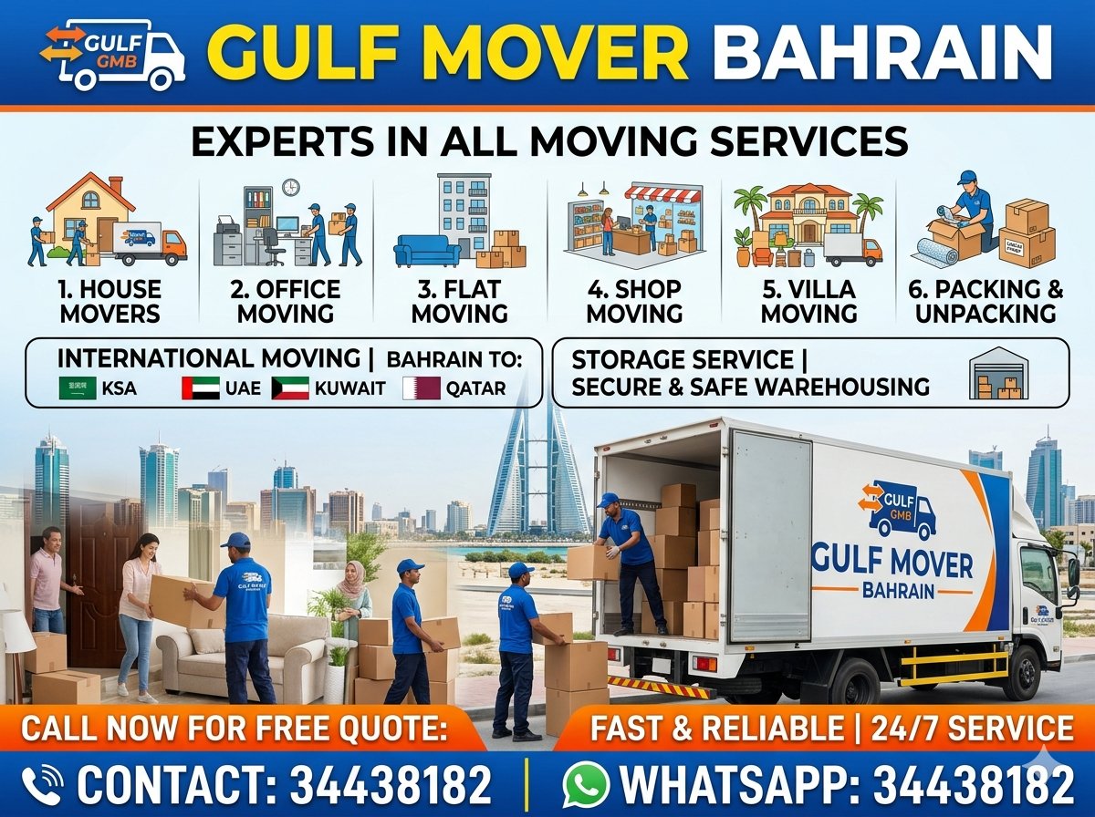 HouseMovers3's tweet image. ➡️ Gulf Movers Bahrain 
 We are Professionals in #Moving and #Packing and #shifting #house, #flats, #villas and #offices #Shop and #Furniture #Have #Store 🏠🏢
➡️Professional carpenter, labour's👨🏻‍🔧👷‍♂️ &amp;amp; transport🚛🚚 available. 
📞Call/ Whatsapp +973 34438182 and we will be happy