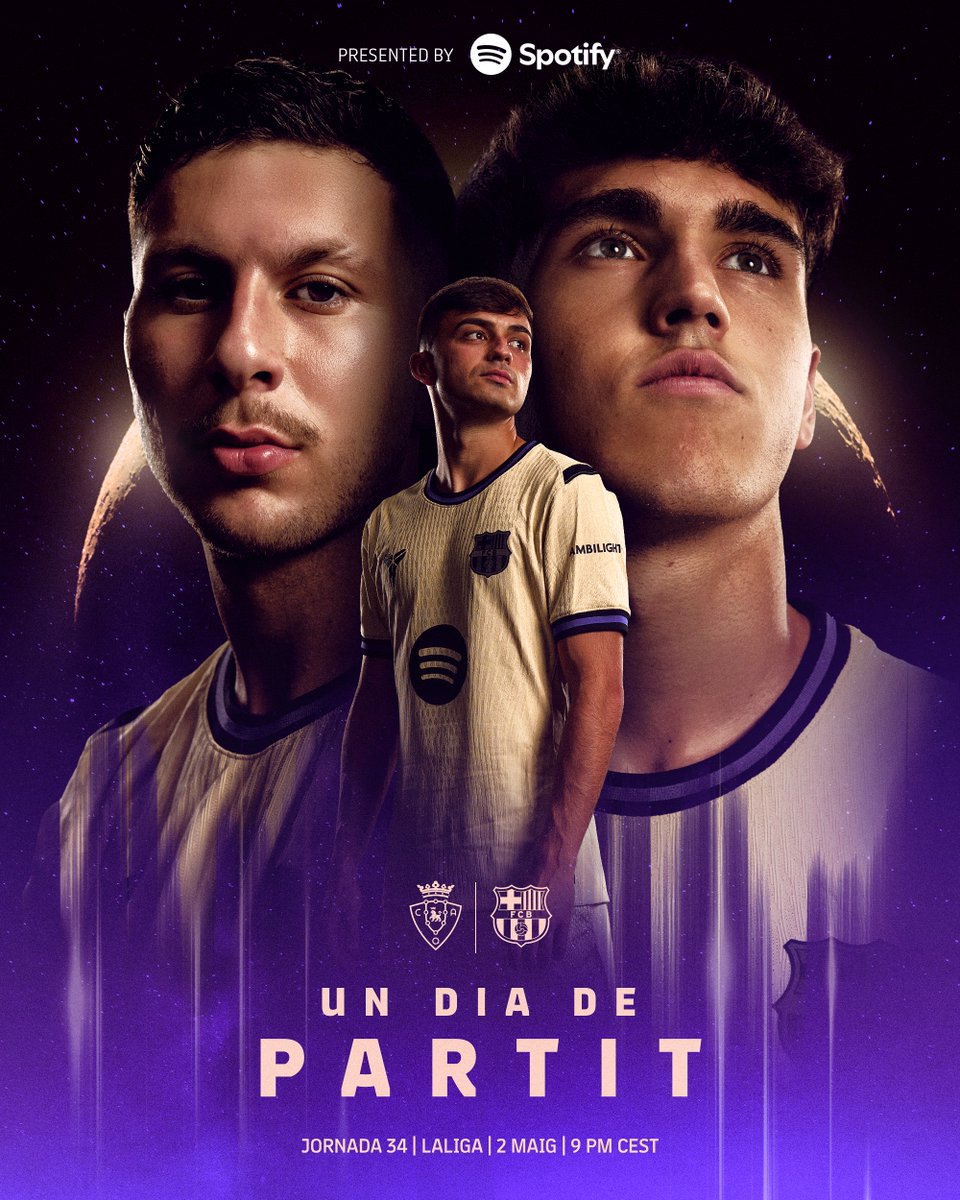 fcbarcelona_br's tweet image. 🤩 DIA DE BAAARÇA!   

🆚 CA Osasuna  
🏟️ Estádio El Sadar
🏆 #LaLiga  - 34ª rodada 
⏰ 21h local (🇧🇷16h e 🇵🇹20h) 
📲 #OsasunaBarça 

👊 #ForçaBarça 🔵🔴