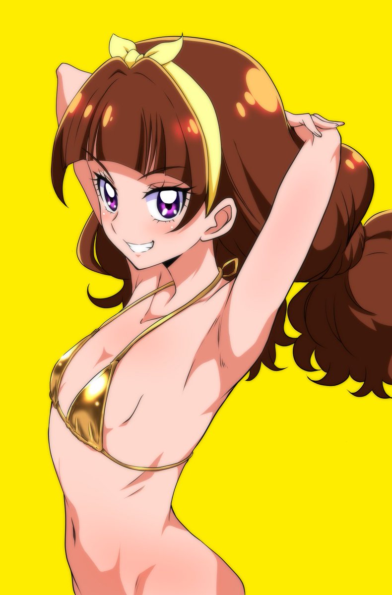 天ノ川きらら 「GWということで金ビキニきららさんを再掲しておきますね」|雅川佐倉@C108土曜日 東2 セ-18aのイラスト