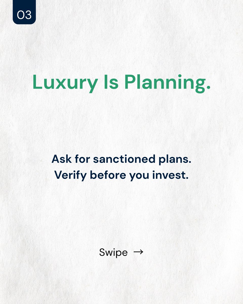 PropertySPune's tweet image. Most buyers don’t choose wrong—they just don’t check enough.

Sunlight. Ventilation. Layout. RERA carpet. Privacy. Structure.

A good-looking home can still be a poor decision.

Read the plan. Not the promise.

#PuneRealEstate #HomeBuyingTips #RealEstateIndia