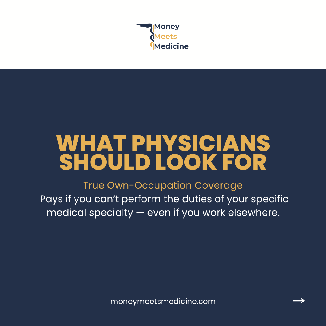michael_MMMDI's tweet image. Most physicians don’t have a coverage problem.
They have a definition problem.
Disability insurance pays based on definitions not need.

“Any occupation” could mean:
You can’t practice medicine… and still get no benefit

#ownoccupation #physicianfinance #insurance #doctorlife