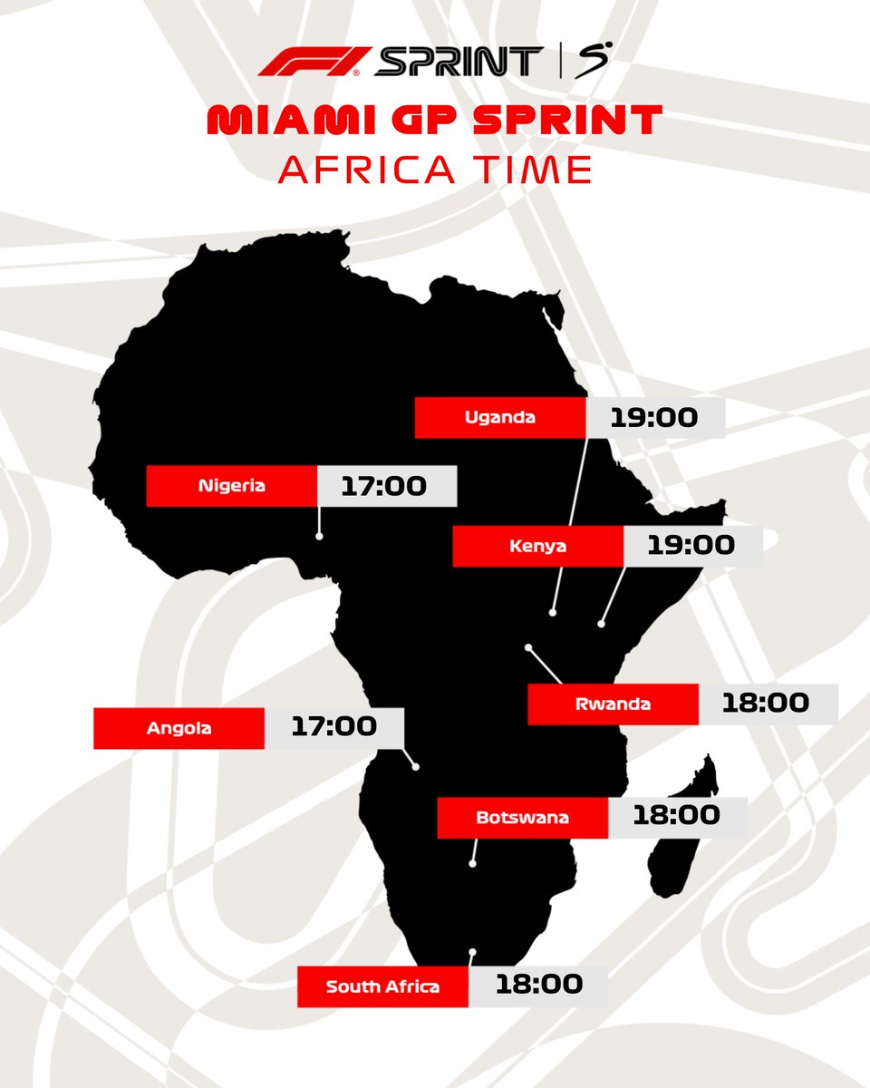 SuperSportTV's tweet image. Don't miss lights out for the second #F1Sprint race of the season 🚥⏱️

Check out the times in your country below 🌍🕰️

#SSMotorsport | #F1